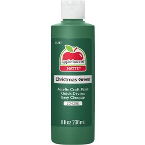 Apple Barrel Acrylic Paint in Assorted Colors (8 oz), 20429 Christmas Green- (Pack of 1)