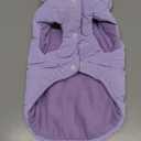 ABRRLO Winter Warm Dog Jacket for Small Medium Dogs Cat Cold Weather Coats with Harness Paded Dogs Fleece Vest Waterproof Windproof Dog Snow Jacket Pet Puppy Clothes (Purple,M)