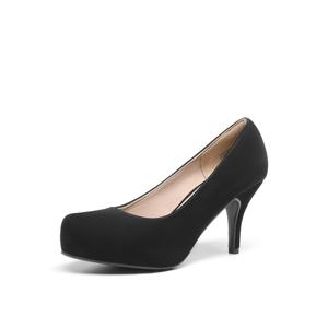 DREAM PAIRS Tiffany Women's Classic Elegant Versatile Low Stiletto Heel Dress Platform Pumps Shoes 8