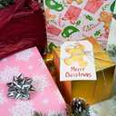 LaRibbons Christmas Wrapping Paper Set, Snowflake & Reindeer & Gingerbread Man Design with Gift Bow & Ribbons & Tags, Perfect for Christmas, Winter Party, 30 Inch X 10 Feet (4Rolls, 100 sq.ft.ttl.)