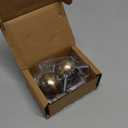 Ivilon Bay Window Curtain Rod Corner Connector - for Rods of 5/8 to 1-1/8 Inch - Warm Gold