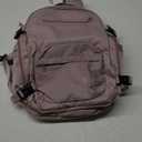 SHRRADOO Travel Laptops Backpack for Women Men, Casual Work Bag 17inch High School College Backpack Airline Approved Backpack for Hiking Business (Pink khaki)