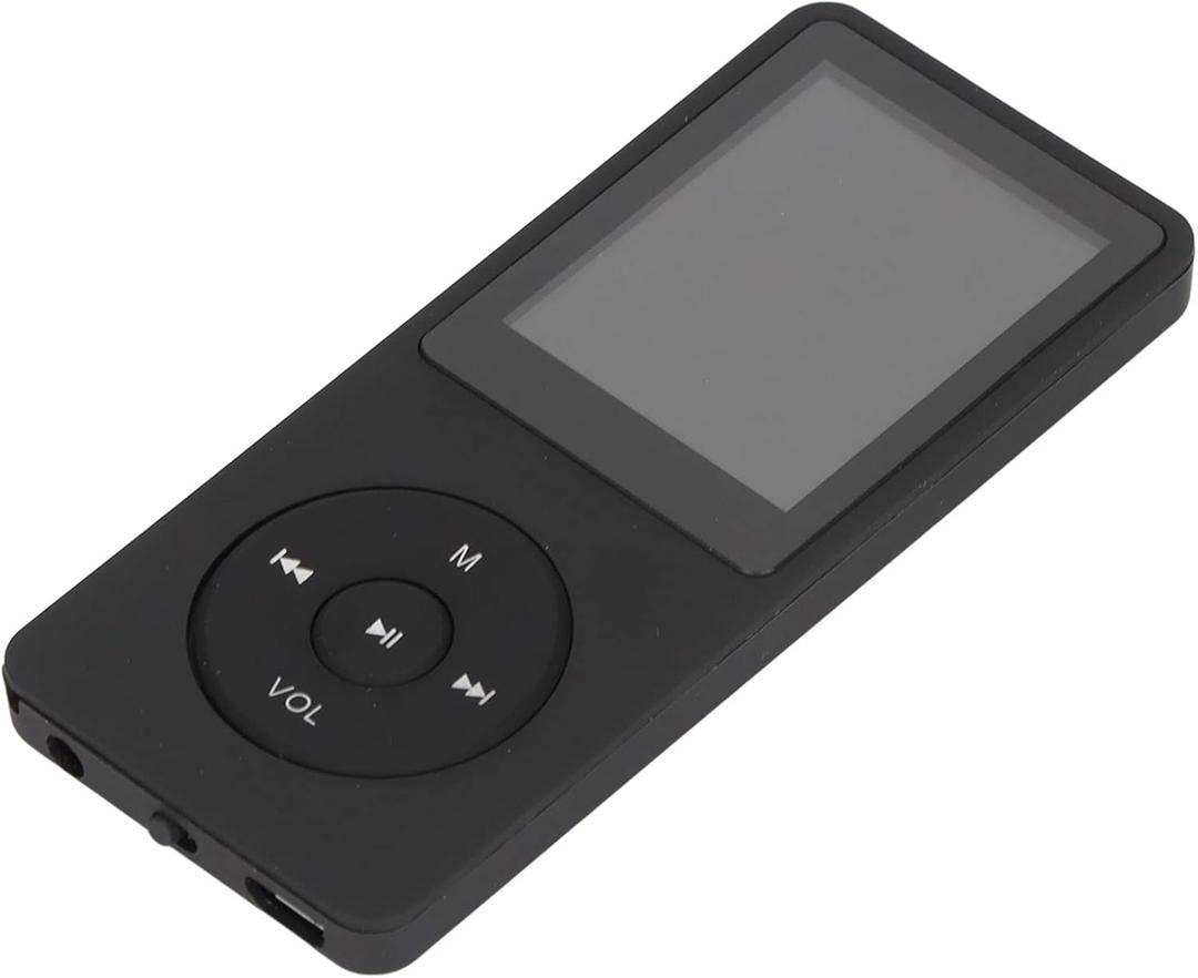MP3 Player, Portable HiFi Music Player with 1.8 Inch Display Supports up to 64GB, Support Music, Video, Picture, Record, File, Game (Black)