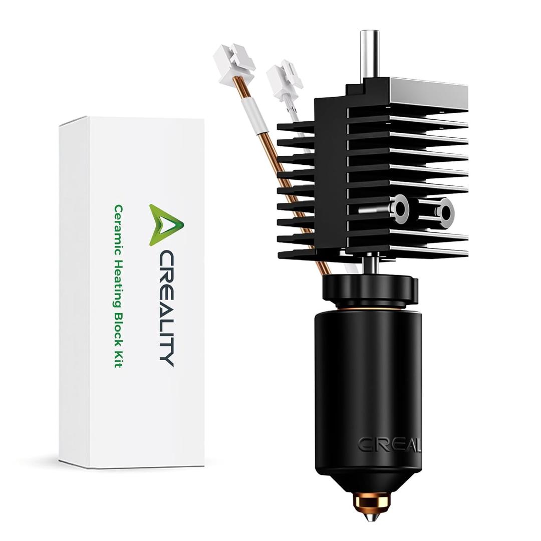 Creality Official K2 Ceramic Heating Block Hotend Kit, with Quick-swap Nozzle Kit, Supports 300C High Temperature, All-Metal Integrated Design Extruder Hotend Kit for 3D Printers K2 Combo