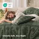 Bedsure Boho Duvet Cover Queen Size, Soft & Comfortable Elegant Design Boho Bedding for Decoration, Machine Washable Comforter Cover for All Seasons,Includes 1 Duvet Cover & 2 Pillow Shams,Olive Green