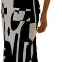 Sexy Knit Bodycon Dress for Women Sleeveless Spaghetti Strap Cut Out Maxi Dress Backless Y2K Summer Beach Dresses (Medium, A- Black & White)