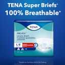 TENA Proskin Incontinence Super Briefs, Adult Diapers, Super Absorbency, Bladder Leaks Control, Large, 14 count