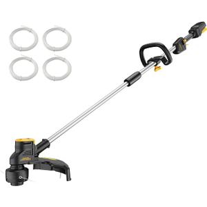 Cordless Weed Wacker Compatible with DeWalt 21V MAX Battery 16" Brushless Weed Eater, Grass Trimmer for Lawn Care, Bump Feed, String Trimmer With 4 Bulk Trimmer Line Coils (Tool Only)