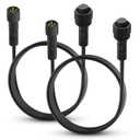 2 PCS 10FT 4 Pin Rock Light Extension Cable, RGB Wheel Well Lights Extension Cable for Trucks ATV Car, Extension Wire for 4 and 8 Pods RGB Rock Light