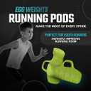 YOUTH Gripped Running Pods Handheld Weights Set Ergonomic with Anti-Slip Silicone Grip for Kids. PERFECT for Youth Sports Training - 2 Pods, 0.5 lbs each