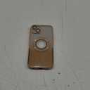 SGVAHY Case Compatible with iPhone 14 Plus Magnetic Glitter MagSafe Slim Shockproof Anti-Scratch Full Protection with Camera Lens Protector Logo View Dustproof Mesh Designed Gold