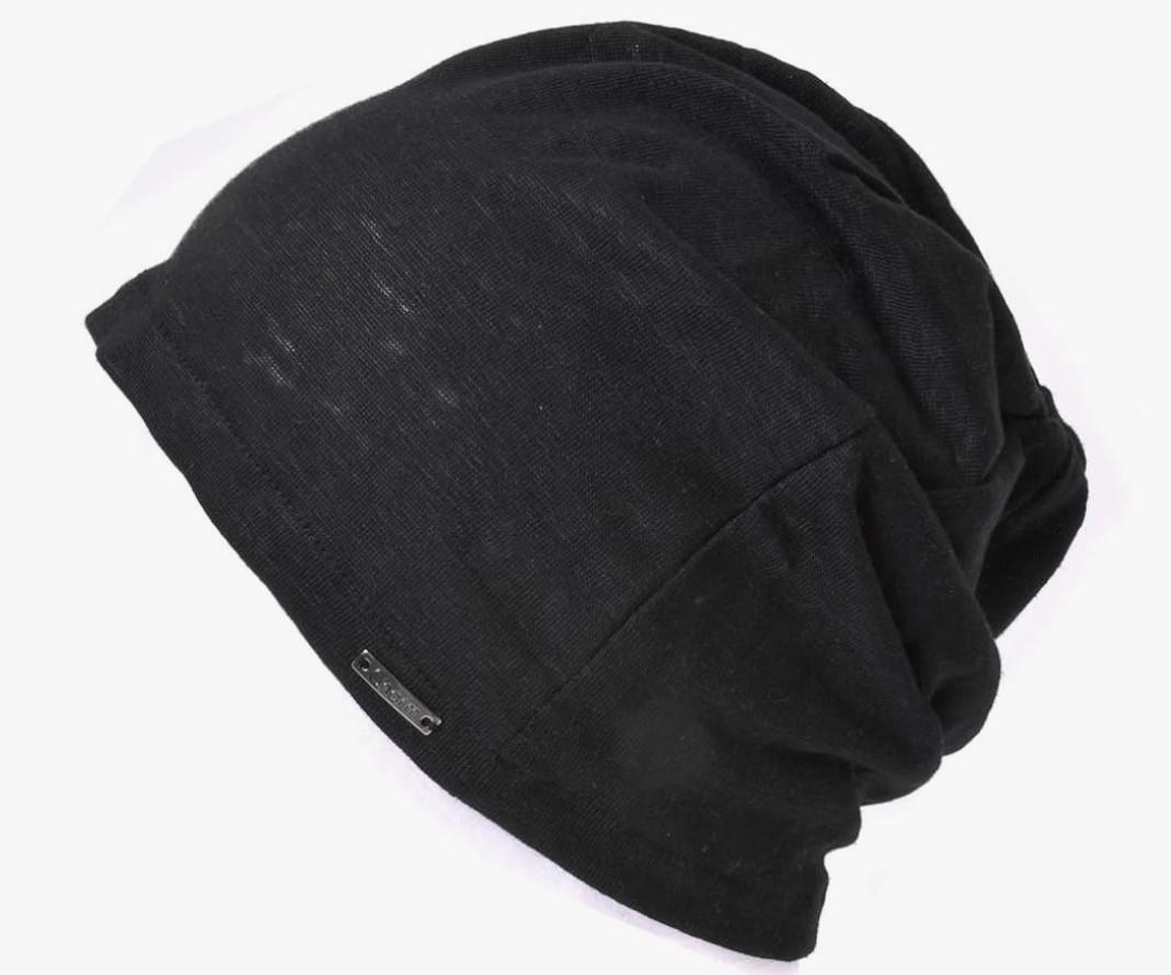 CHARM Mens Summer Linen Beanie - Slouchy Lightweight Knit Hat Slouch Cap Casualbox