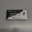 2 x EBOT Acrylic Paint Pen White Black, 6 Pack Black Paint Markers for Rock Wood Fabric Plastic Leather Glass Stone Metal Canvas, Water-Based Acrylic Paint Sets