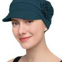 Hachapy Soft Newsboy Cap for Women Slip on Headwear Summer