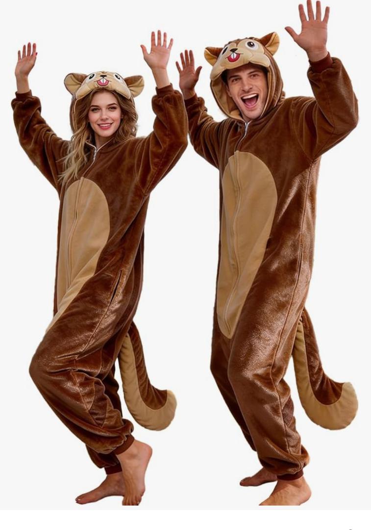 vavalad Adult Onesie Pajamas Halloween Costume Cosplay Women Men, S