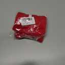 2 x Christmas Knit Drawstring Gift Bag Xmas Red and White Santa Sack with Alphabet Letter Design Reusable Wrapping Bag for Xmas Candy Goodie Party Favor 6.5 x 5.1 Inch Letter C