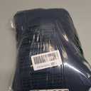 Navy Blue Curtains 102 inch Length for Bedroom Back Tab Light Filtering Semi Sheer Blue Living Room Curtains Linen Cotton Textured Indigo Blue Drapery Panel Modern Farmhouse Aesthetic Decor Dark Blue