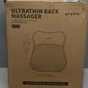 Back Massager, Rolling Up and Down Back Massager with Heat, Back Massage 4D Kneading for Pain Relief Deep Tissue, Ultrathin Shoulder Massager Gift for Women Men Parents Christmas (Black)