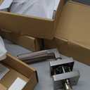 Asidrama 4 Pack Brushed Satin Nickel Privacy Door Handles, Door Lever with Door Knobs Indoor for Bedroom or Bathroom, Heavy Duty Door Handles Interior with Locks for Left Right Sided Doors