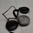 Chefman Electric Kettle with Tea Infuser, Compact 1L (4 Cups), 1500W, Removable Lid for Easy Cleaning, Boil-Dry Protection, Stainless Steel Filter, BPA Free, Auto Shut Off, Small Electric Tea Kettle (Black)