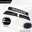 Sekeseauto 3PCS Front Bumper Lower Grille & Front Grill Fog Lamp Bezel, Compatible With VW Passat S/SEL 2016-2019, Replace# VW1036141 561853671HRYP JX-7862-CM