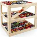 Display Case for Hot Wheels Garage & Matchbox Cars 1/64 Scale Diecast Toy Car Garage, Storage Case for Hot Wheels, Parking Diorama Toy Car Parking Ramp