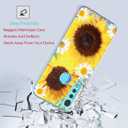 Phone Case for Moto G Stylus, Motorola G Stylus Case for Girls, Slim Shockproof Clear Floral Pattern Soft Flexible TPU Back Phone Protective Cover for Motorola Moto G Stylus 2020 (Sunflower)
