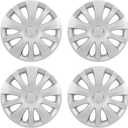 SCITOO 16 Inch Silver Wheel Covers Replacement R16 Hubcaps Set of 4