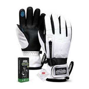 Hikenture Ski Gloves for Men&Women, 3M Thinsulate Waterproof Snow Gloves, Insulated Touchscreen Snowmobile Gloves for Cold Weather, Windproof Warm Skiing Gloves with Pocket (Small)