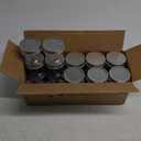 Plastic Jars With Lids 20Pcs 4 oz Mason Jars Small Mason Jars 4 oz Storage Containers (Silver, 20 Pack 4 Ounce)