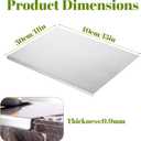 Stainless Steel Cutting Board for Kitchen - Large Steel Chopping Counter Cutting Boards with Lip - Heavy Duty Countertop Baking Boards for Meat, Fruits, Vegetables, Bread (15.7 X 11.8 inch)