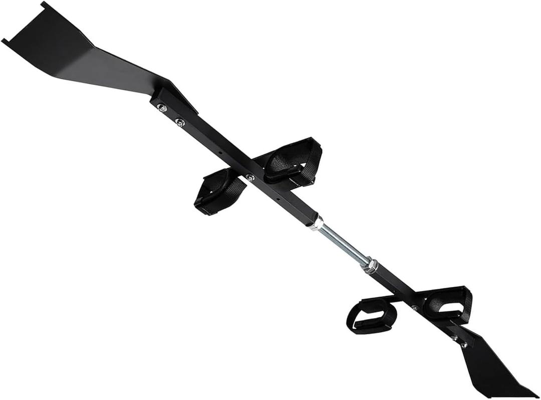 48"-54" Center‑Lok Overhead Gun Rack for 4‑Door Pickup Trucks, No‑Drill Dual Rifle Holder, Heavy‑Duty Overhead Truck Gun Mount for Hunting & Outdoor Use