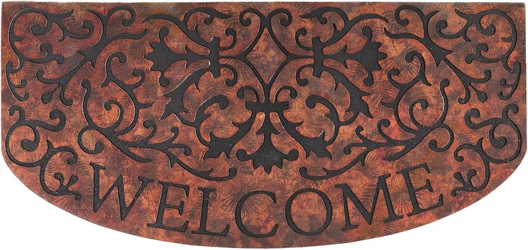 Large 47"x 22" Heavy Duty Welcome Mats Outdoor with Non-Slip Rubber Backing - Durable Outdoor Door Mat for Front Door Entrance, Garage, Patio & High Traffic AreasWelcome Mat Style 2