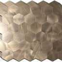10pcs Peel & Stick Mosaic Wall Stickers - Waterproof/Anti-Skid/High Temp Resistant Decals, Multi-Purpose Removable Decoration for Kitchen Backsplash, Bathroom&Office (10, Copper)