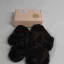 Flufymooz 4PCS Half Up Half Down Ponytail Extension Set, Fake Ponytail Soft Synthetic Hairpiece for Women, Long Thick Clip in Hair Extensions Wavy Fuller High Wrap Around (Black Brown 22In) (22 Inch(4PC))