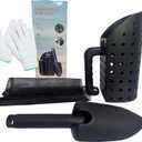 Metal Detector Accessories Kit  Sand Scoop & Metal Detector Shovel, Sand Sifter for Beach, Heavy-Duty Lightweight Tools-Come with Mesh Bag and Gloves