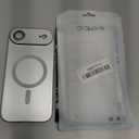 Aluminum Alloy Magnetic Case for iPhone [Metal Frame] Shockproof Slim Matte Cover with Lens Protection, Compatible with MagSafe Wireless Charging (Silver, iPhone 17 Air)