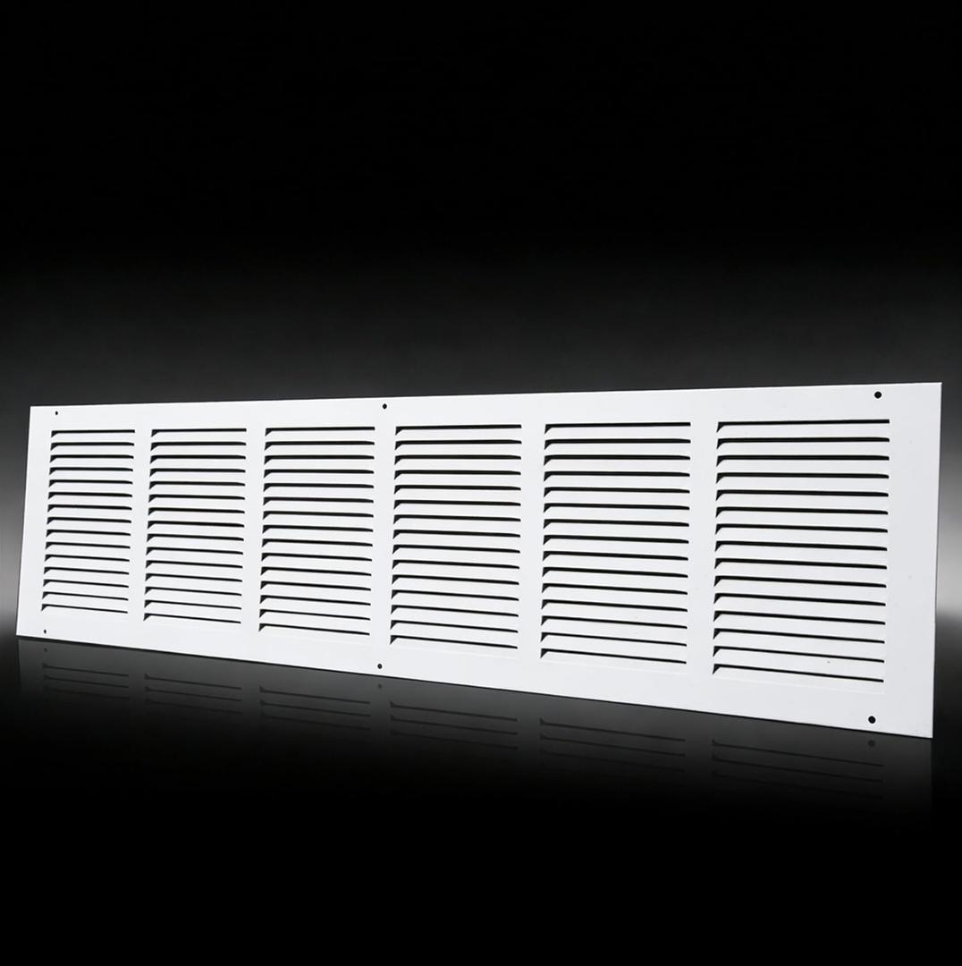 Steel Return Air Grill,Return Air Vent Cover (Duct Opening) Cold Air Return Vent Cover for Wall or Ceiling (30"W x 8"H Duct Opening)