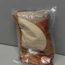 Yangest Dark Orange Decorative Velvet Throw Pillow Cover with Cloth Texture Patchwork Cushion Case Modern 20x20 Inch Pillowcase for Sofa Couch Bedroom Living Room Home Decor