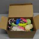 20Pcs Puppy Chew Toys for Teething, Dog Chew Toys with Rope Toy, Pet Dog Toothbrush, Treat Balls, Plush Toys and Squeaky Toys for Small Medium Dogs with Basket