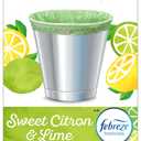 Glad Small Trash Bags 4 Gallon, Febreze Sweet Citron & Lime Garbage Bags, Odor Resistant with Drawstring, 80 Count