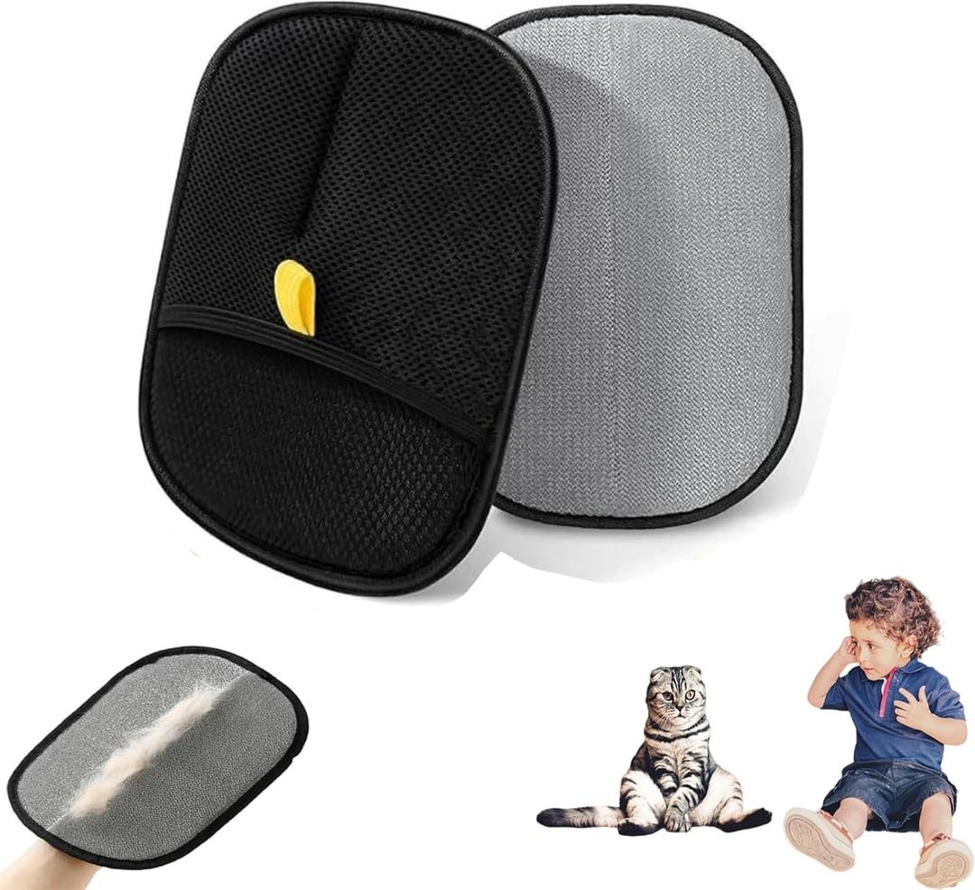 2 x Pet Hair Remover Gloves, 2025 New Pet Hair Removal Gloves for Carpet, Couch, Furniture, Car Seat, Upgraded Pet Hair Removal Tool 2pcs