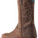 Golden Retriever 11” Men's Soft Toe Waterproof Cowboy Work Boots Size US 12