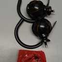 KAMANINA Decorative Curtain Drapery Holdbacks, Curtain Tiebacks Hooks with Screws Wall Mounted, Netted Texture Finials for Drapes Window Home Decoration, Black (1 Pair/2 Pack), Small