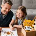 Funny Dad Gifts from Daughter, Novelty Thank You Gratitude Appreciation Gift for Daddy Dada Father StepDads Birthday Christmas from Son Kids, Handmade Mini Crochet Spider Present