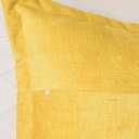 Pack of 2, Chenille Throw Pillow Covers 24x24 Inch Mustard Yellow Decorative Pillowcase Boho Farmhouse Cushion Covers Soft Couch Cushion Case for Couch Sofa Bedroom Living Room