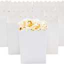 Juvale 100 Pack Mini Popcorn Boxes for Party, Bulk White Popcorn Containers for Movie Night Decorations (3 x 4 In) - Carnival Decor
