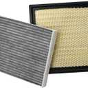 FA1883 Ford Engine and Cabin Air Filter Set for F150 2.7L 3.0L 3.3L 3.5L 5.0L (2015-2025), Expedition, Lincoln Navigator (2018-2024), Lobo (2016-2022), Replaces# FL3Z19N619A, FP79