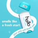 Hello Clean and Fresh Aluminum Free Deodorant for Women and Men with Charcoal, 24-Hour Freshness, Baking Soda Free Deodorant, Dermatologically Tested, 2.6 oz Stick (2 Pack)