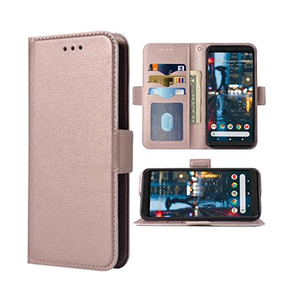 Phone Case for Google Pixel 4 Folio Flip Wallet Case,PU Leather Credit Card Holder Slots Full Body Protection Kickstand Hard Hybrid Protective Phone Cover for Pixel4 Pixle Four Cases Men Rose Gold